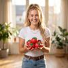 Tomato Shaped Squeeze Toy Set 9 Pack Soft Squishy Stress Relief Toy with Liquid Filling for Sensory Play and Hand Exercise