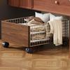 Under Sink Rolling Laundry Hamper Large Capacity Dirty Clothes Basket with Wheels Mobile Bathroom Organizer Bedroom Laundry Room
