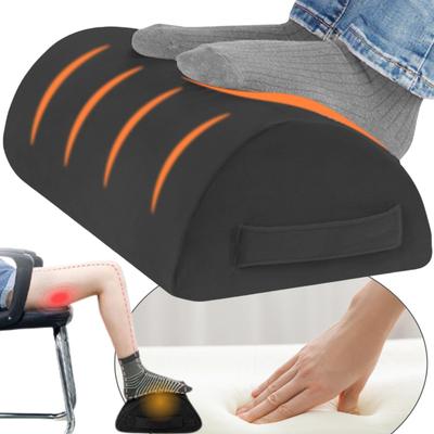 Footrest Pillow Concentration and Reduces Foot Footrest for and Comfortable Foot Reduces Leg Black Ottoman/Foot [Improves Swelling] Under-Desk Rest,