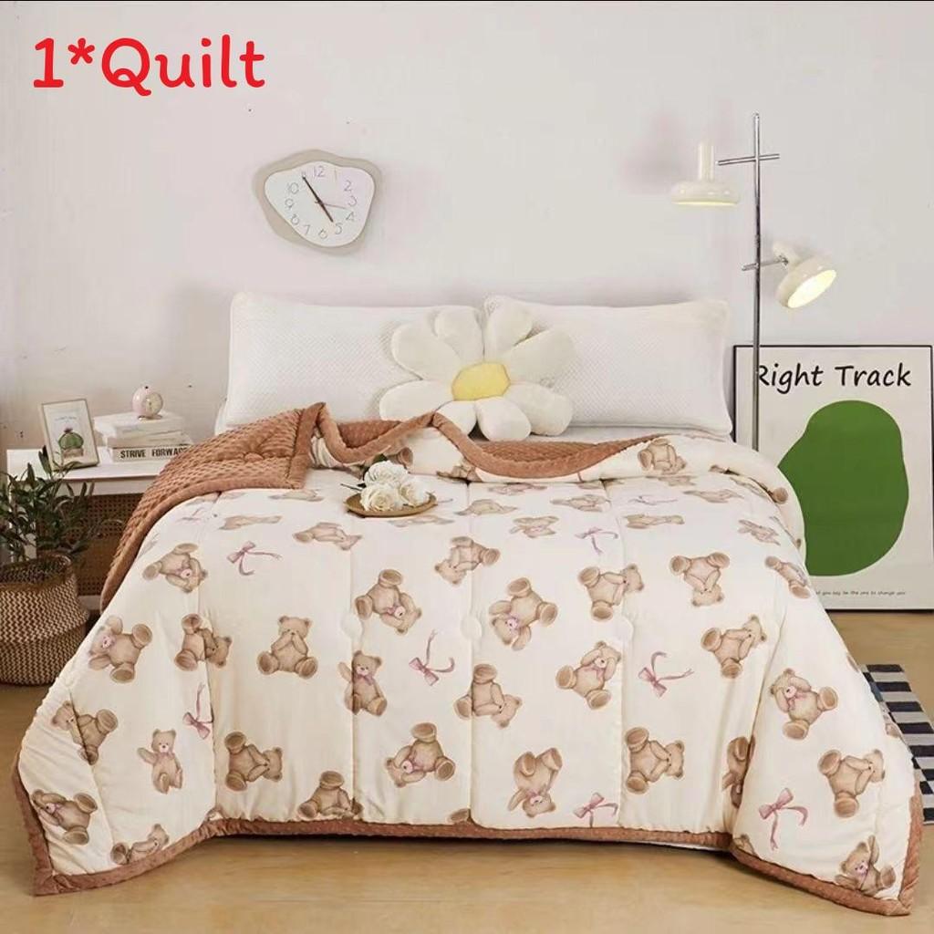 Lotso Print Flower Cotton Fiber Comforter Moisture Wicking Breathable Fabric