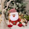 3 Pieces Santa Claus Snowman Elk Holiday Doll Hangable Christmas Tree Decoration Christmas Snowflake Snowman Figurine Home Decor