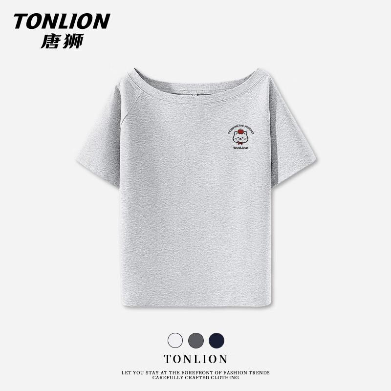 TonLion Women s Off-Shoulder Short Sleeve T-shirt XL