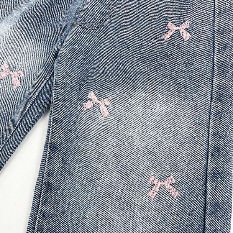 Weiche Wide-Leg Jeans aus Denim für Mädchen - Neuheit Frühjahr 2026