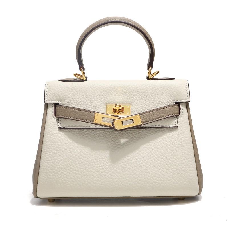 Genuine Leather Kelly Bag Women Soft