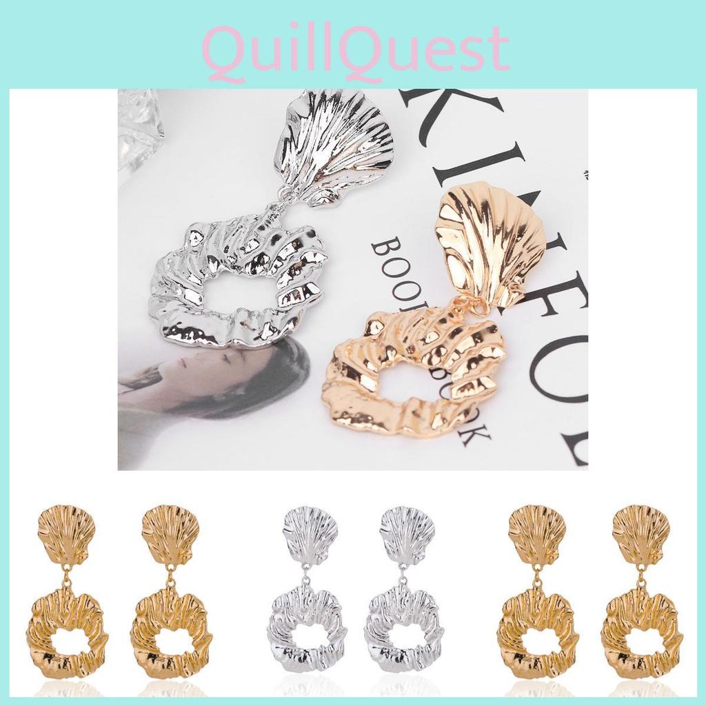 Alloy Geometric Chic Earrings Versatile Street Style Trendy Fashion Accessories