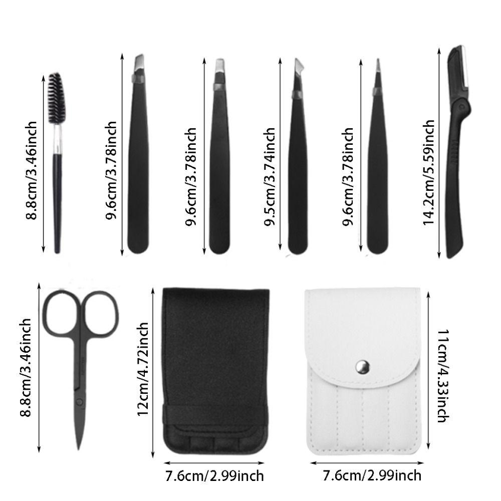 Multipurpose Eyebrow Tweezers Kit Professional Eyebrow Scissors Precision Tweezer Kit  Daily Beauty