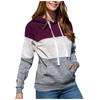 Women's Plus Size Pullover Hoodie Long Sleeve Casual Sweatshirt with Drawstring Hood and Kangaroo Pocket Lightweight