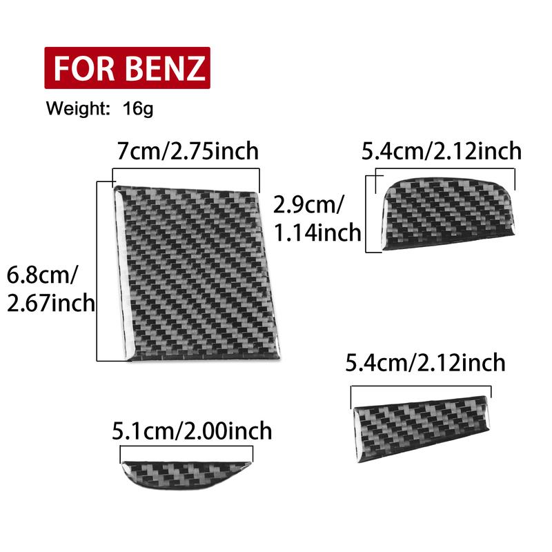 For Benz GLE W167 —2024 Carbon Fiber Car Accessories Rear Trailer Hook Panel Cover Trim Sticker Interior Modification