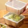 Reusable Stainless Steel Food Tray Smooth Rectangular Kitchen Container for Prep Storage Serving and Dining Use