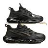 Summer Breathable Mesh Casual Putian Sports Shoes Air Cushion Shock Absorption Heightening Black Dad Tide Shoes