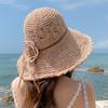 Straw Hat For Women Summer Beach Sun Hat Straw Woven Versatile Sun Hat Big Edge Folding Straw Hat For Going Out Leis 2026