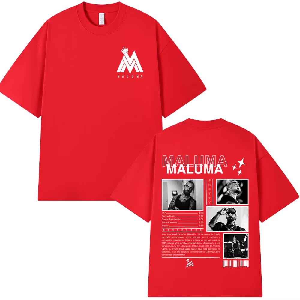 Rapper MALUMA Album Grafik T-Shirt Unisex Hip Hop Mode Retro Kurzarm T-Shirt Oversized T-Shirt Streetwear