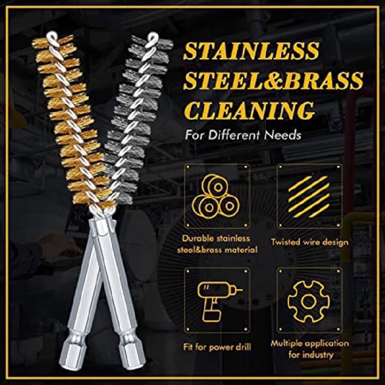 1 Set with Different Size Brush Sets with Multiple Applications Rust Removal