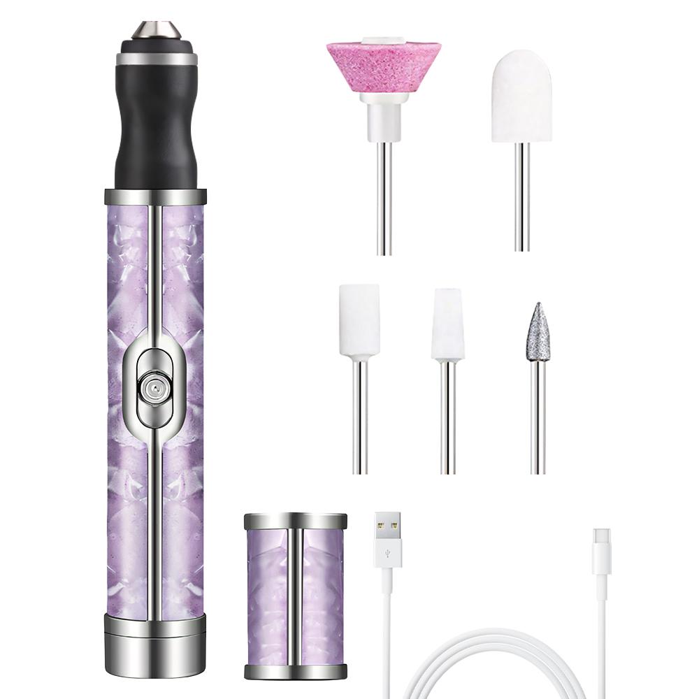 

Professional Electric Nail Drill and Nail File Kit, Rechargeable Portable Acrylic Gel Nail Polish Remover Machine for Home Salon