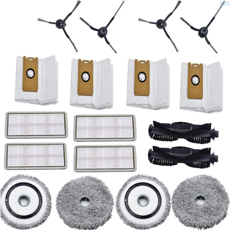 A2UE Main Brush Vacuum Cleaner Dust Bag Mop Cloth Side Brush Replacement Filter Sweeping Robot Accessories Perfect for Vacuum CN