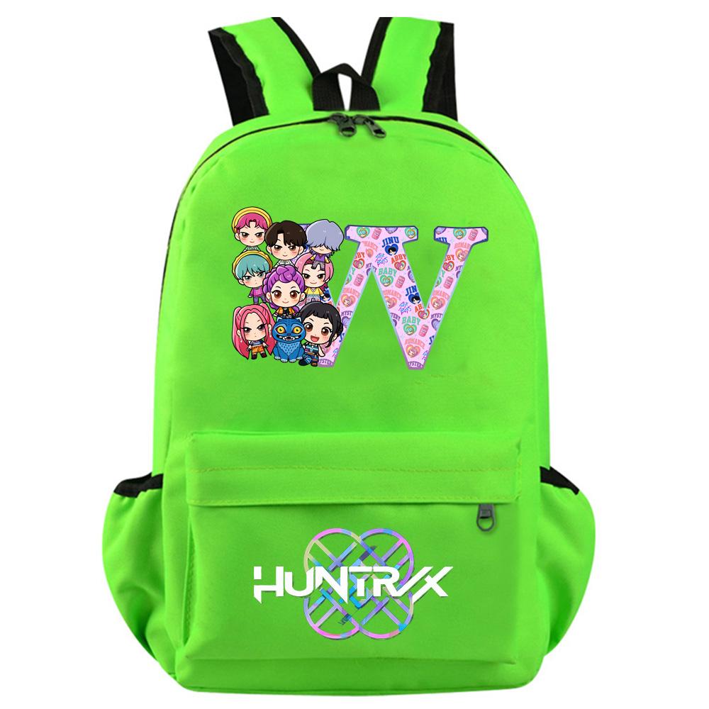 Anime 26 English Letter Kpop Demon Hunters Printed Backpack for Teenager Student Girl Boy Bookbag Schoolbag Women Large Capacity Travel Bag Kid Gift