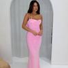 European and American women's clothing summer INS new sexy backless suspender long dress solid color slim dress women