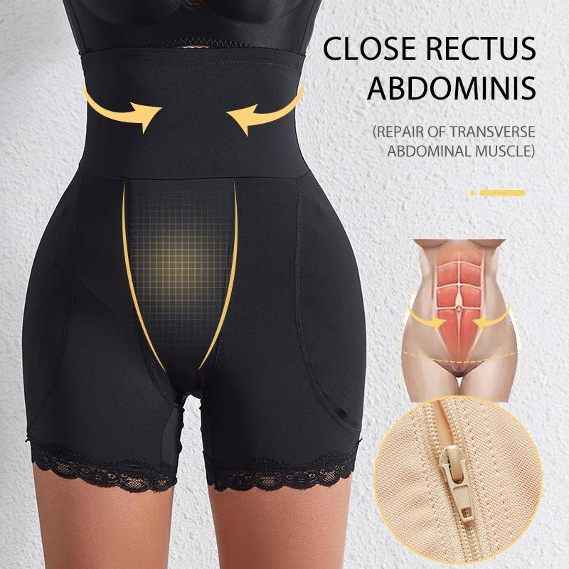 Calça Modeladora com Bojo Falso para Bumbum, Quadril e Barriga Calça Levanta Bumbum Pêssego Calça Modeladora Feminina para Bumbum e Quadril Tamanho Plus