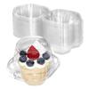 20Pcs Cupcake Packaging Box Clear Dessert Donut Muffin Cake Container Holder Wedding Birthday Party Supplies Christmas Decor