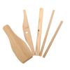3Pcs Wooden Rake Round Batter Pancake Crepe Spreader Home Kitchen Tool