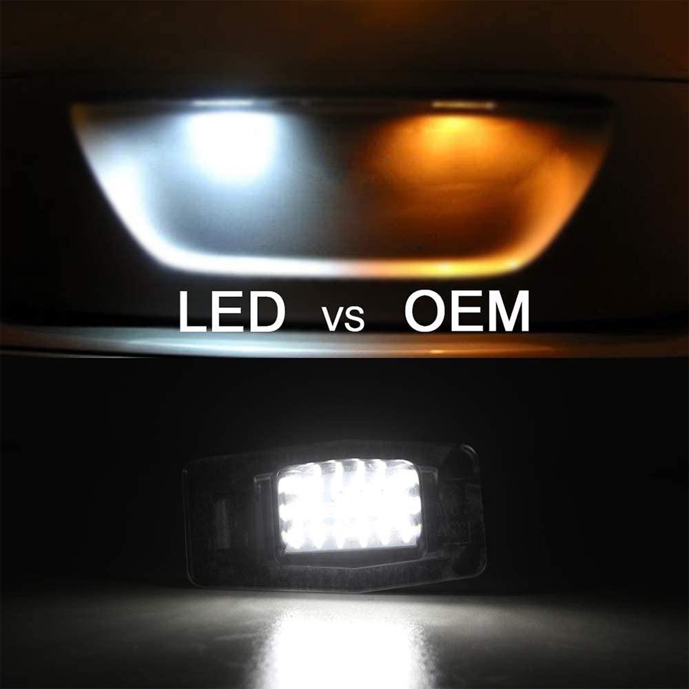 2x 18-LED Black License Plate Lights for Ford Escape/Kuga, Mercury, Mazdas MX-5/MPV