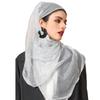 Women's Hijab Muslim Headscarf Easy Wearing Headwrap Scarf for Busy Modern Lady Girls Large Rectangle Neckerchief