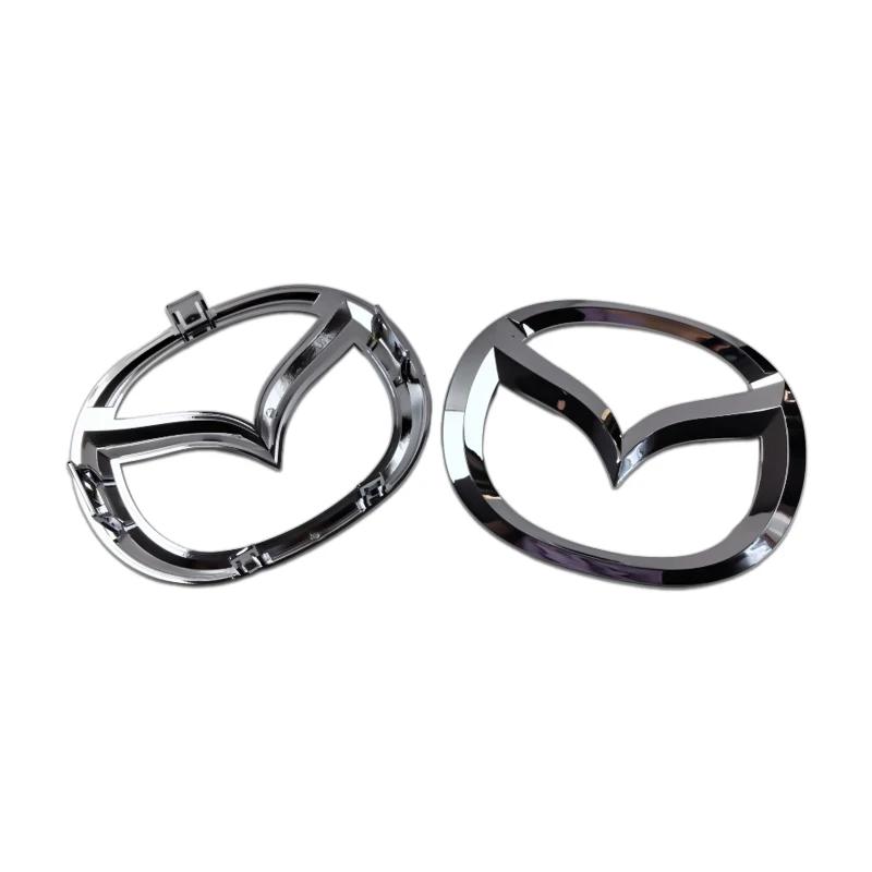 Plastic Car Front Trunk Emblem for Mazda 5 Logo Steering Wheel Badge 3D Body Replaced Sticker Rear Tail Refitting Decoration DW4RW