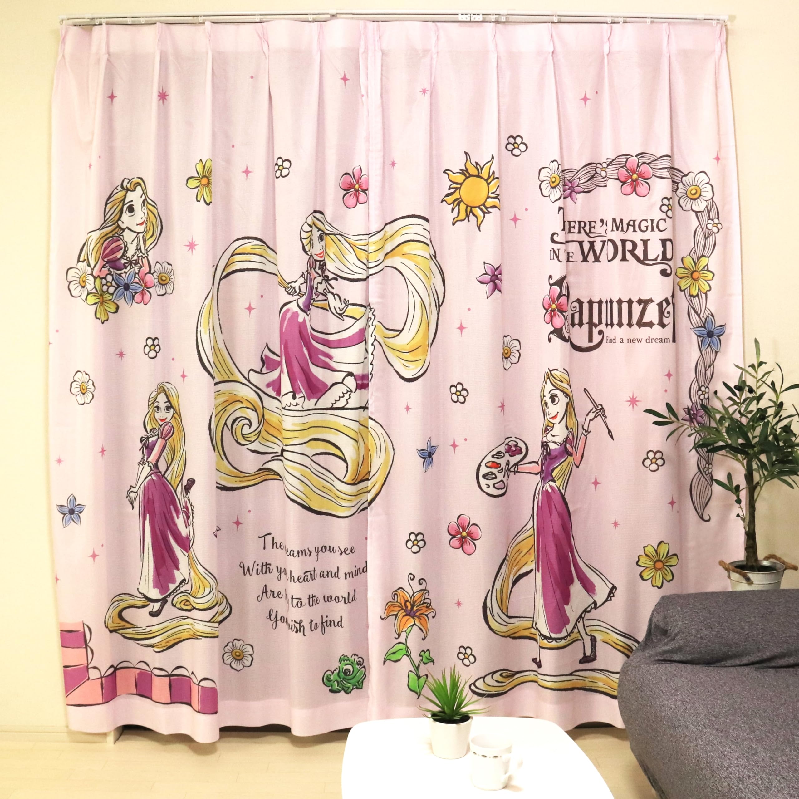 

MORIPiLO Дисней Рапунцель Кружевные шторы Соединяющее искусство Набор милых Диснеевских принцесс Фиолетовый персонаж от Морисита Макура (Шаблон Эба, Однопанельный