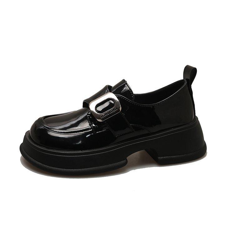 Thick-soled British Style Shoes Female Spring and Fall Lefou Shoes A Footstroke Single Shoes Mary Jane Women's Shoes