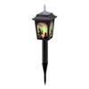 Takasho Solar Light, Alice in Wonderland Silhouette Light, Black, Outdoor Garden Light, Waterproof, Resin and Glass, TA-L02