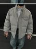 Men's American Style Winter Leather Stand Collar Jacket – Thick, Cold-Resistant, Youth Outerwear.