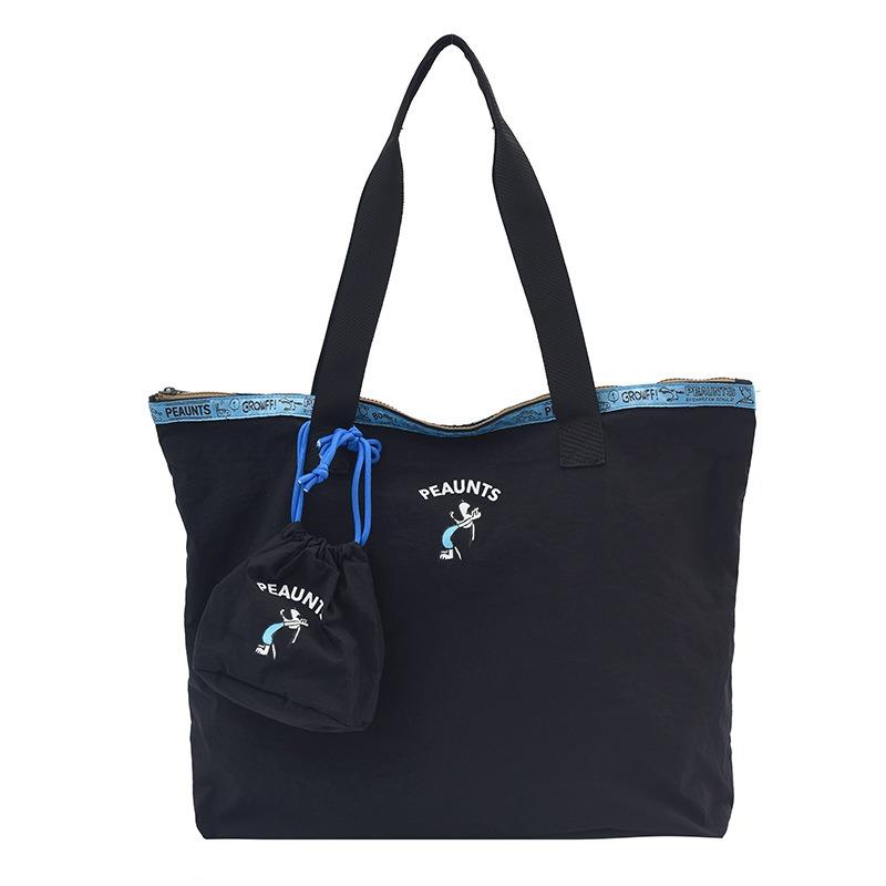 New tote bag large-capacity shopping bag daily portable simple casual splicing printed women's mother and child bag