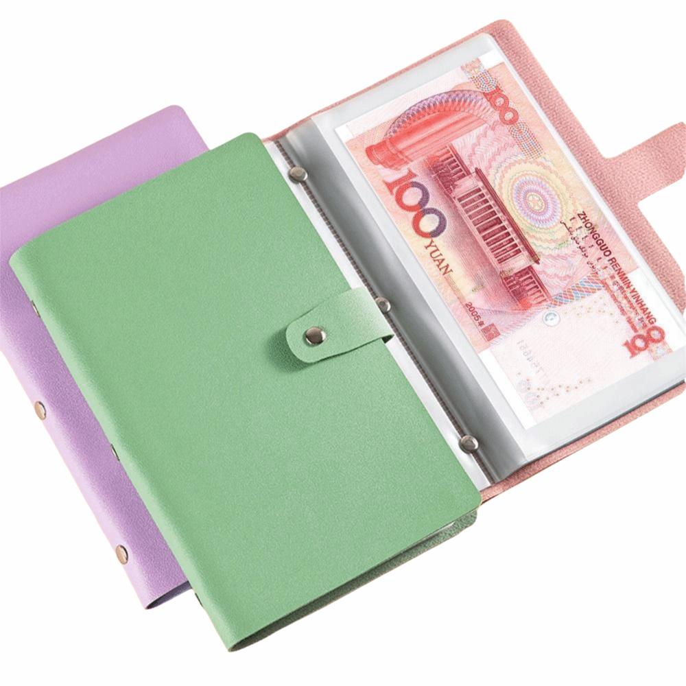 PU Cash Deposit Book 20Sheets Budget Binder Funny Storage Book  Children