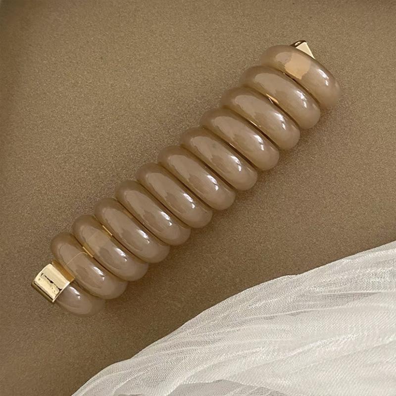 

Japanese Style Elastic Hair Tie - Versatile Telephone Cord Ring for Braiding & Ponytails - Women s Hair Accessories