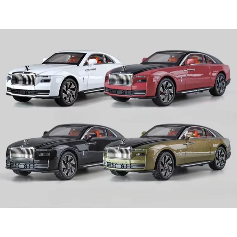Simulation 1/24 Rolls Royce Spectre Supercar Legierungsmodell mit Ton und Licht Sammlung Miniaturauto Kinder Jungen Spielzeugfahrzeug