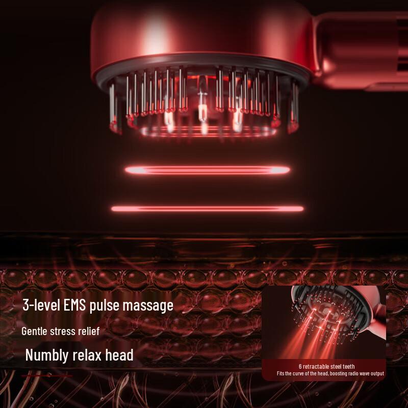 Philips Smart Hair & Scalp Massager Comb with EMS Red Light