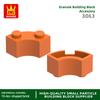 Non-Toxic 128Pcs/Lot 3063 85080 Curved Building Blocks Moc Accessories Compatible With Bricks Diy Children Toys Assembly Gift Box