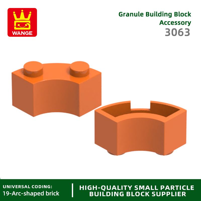 Non-Toxic 128Pcs/Lot 3063 85080 Curved Building Blocks Moc Accessories Compatible With Bricks Diy Children Toys Assembly Gift Box