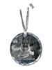 German Shepherd Dog, Alsatian Wolf Dog - Crystal Bauble with a Photo, Dog Photo In Crystal, Personalized Christmas Tree Ornament by Brand