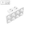 BRICKE 1x2-2x4 Winkelstück, Kompatibel mit Lego 93274/21731 Bausteinen