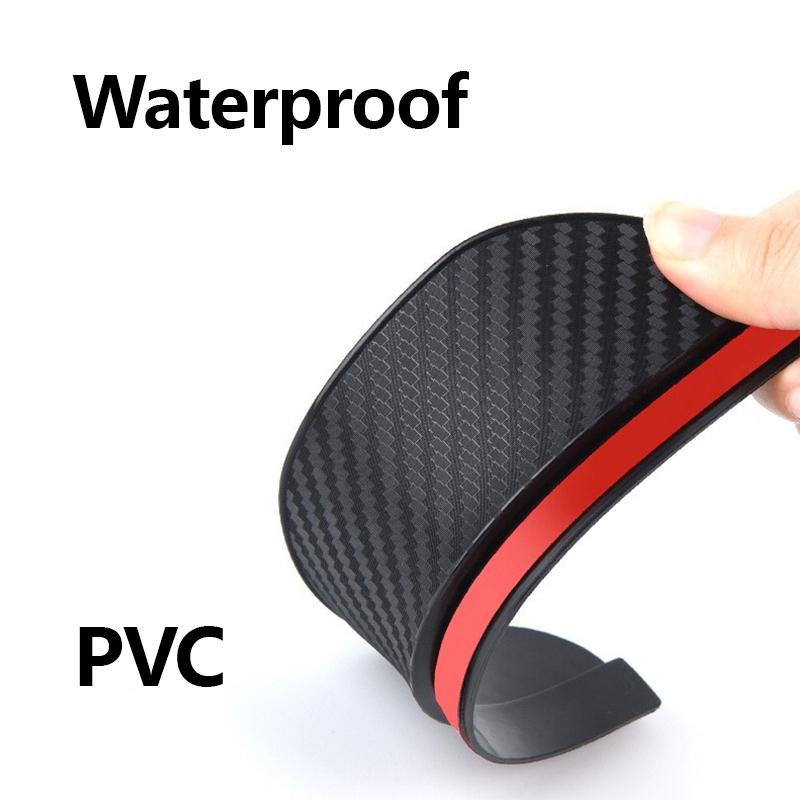 2 шт. Blac Універсальне дзеркало від дощу Козирок від диму Бічне дзеркало заднього виду від дощу Брови з вуглецевого волокна Дзеркало заднього виду Козирок