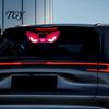 Wireless Warning Lamps Demon Eye Car Window Light with Suction Cup, Solar Rechargeable Devil Interior Atmosphere Lamp Lamp, LED Windshield for