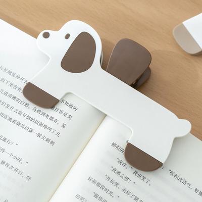 Portable Cute Puppy Fixed Book Clip Reading Aid Anti-slip Reading Aid Book Clip Durable Thickened File Holder Office