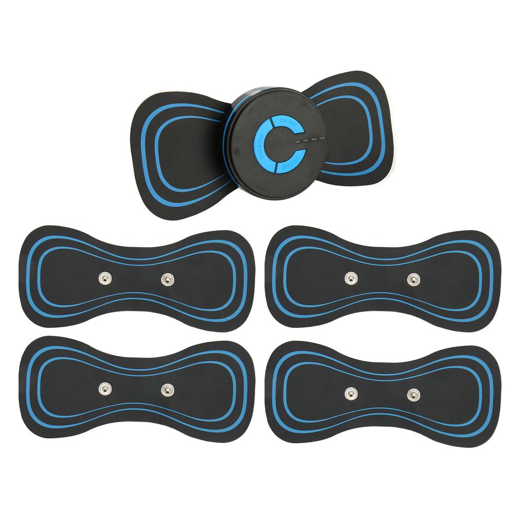 Mini Neck Massager Handheld Portable Cervical Spine Massage Sticker USB Rechargeable EMS Pulse