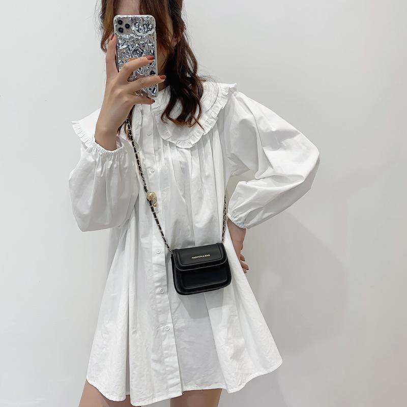 Корейская версия мини-сумки женская летняя новая модная простая сумка-мессенджер текстура — фото 3