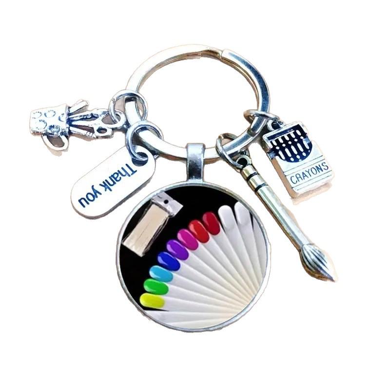 Portachiavi Palette dell'Artista e Pennello – Regalo Perfetto per gli Amanti dell'Arte