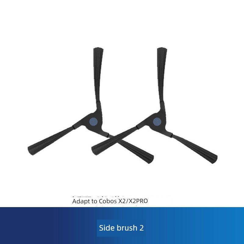 

The Original Machine Is Suitable for Ecovacs Sweeping Robot X2/X2 Pro Mop Cloth Filter Roll Side Brush Dust Bag Accessories 2 Black Side Brushes [Original Quality]