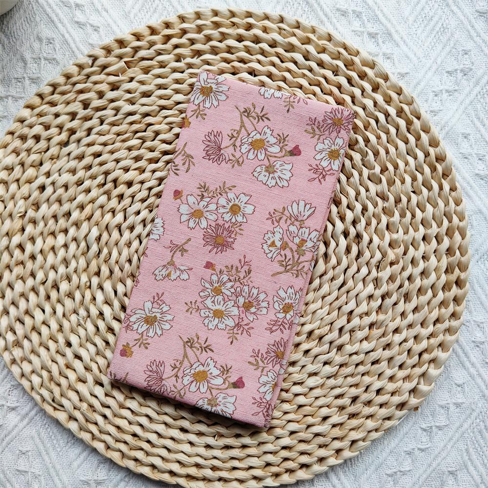 Fromthenon Cute Animal Flower Series Cloth Material Weeks Cover Weekly Diary Planner Notebooks Sleeve Office Stationery Supplies