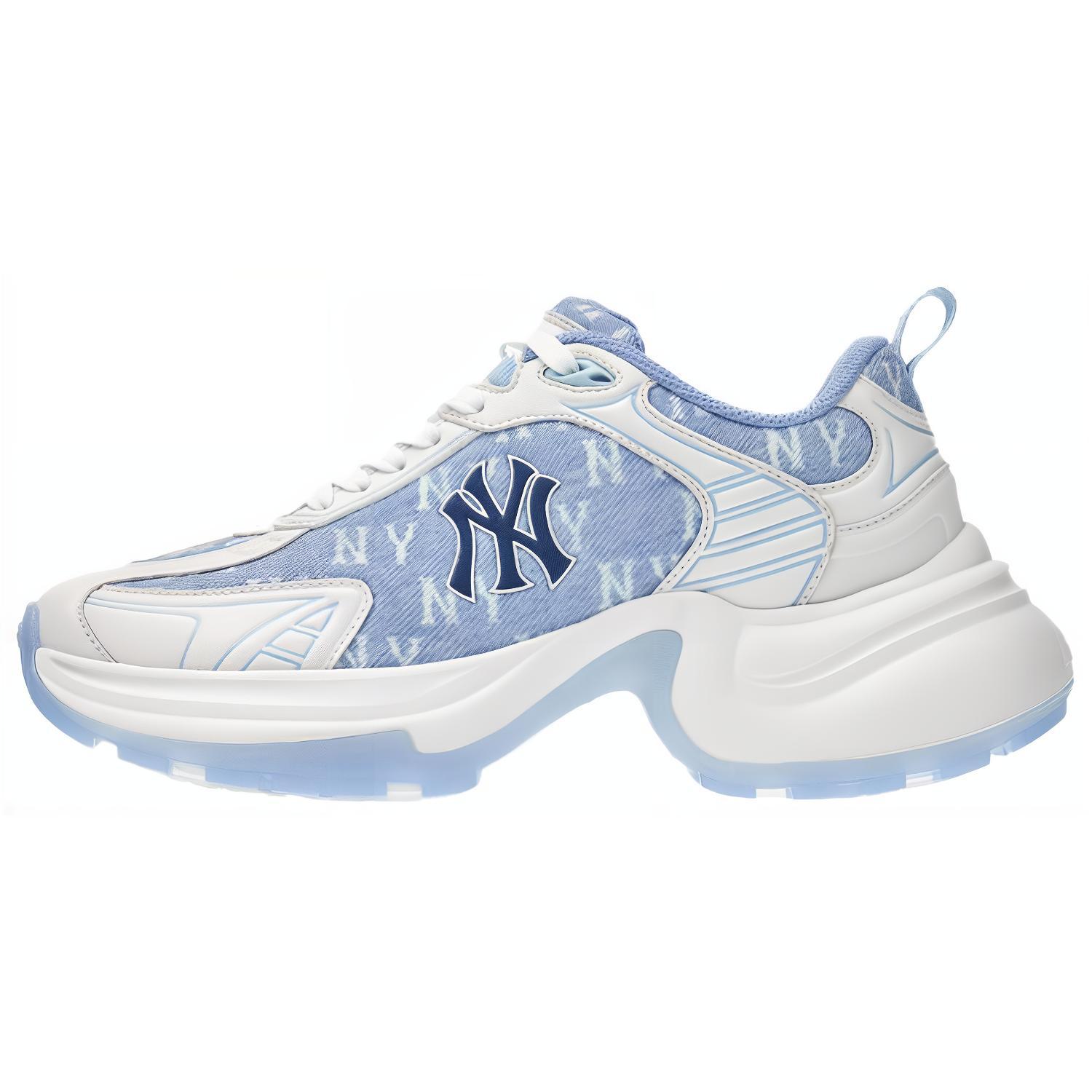 MLB New York Yankees Slip Resistant Height Increasing Low top Chunky Sneakers Unisex Blue 3ASHW06- 39