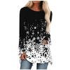 Women Fashion Casual Long Sleeve Print  Loose And Comfortable Tops